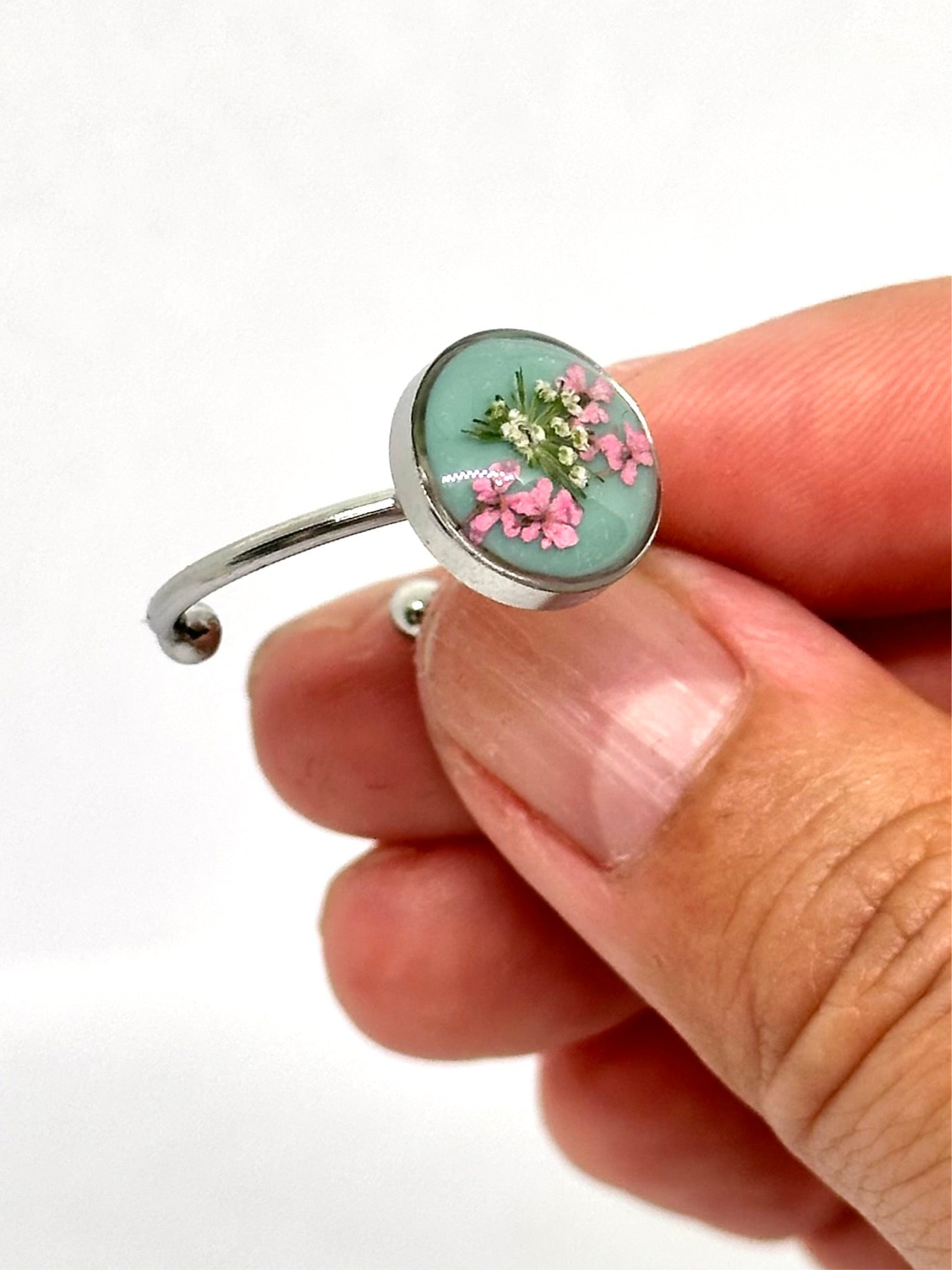 Anillo ajustable flores silvestres