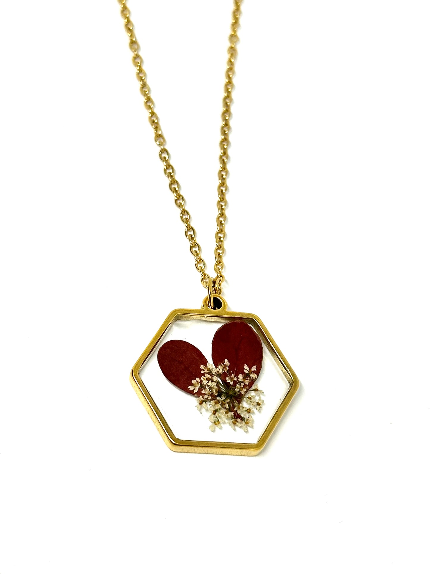 Halsband med höstlöv