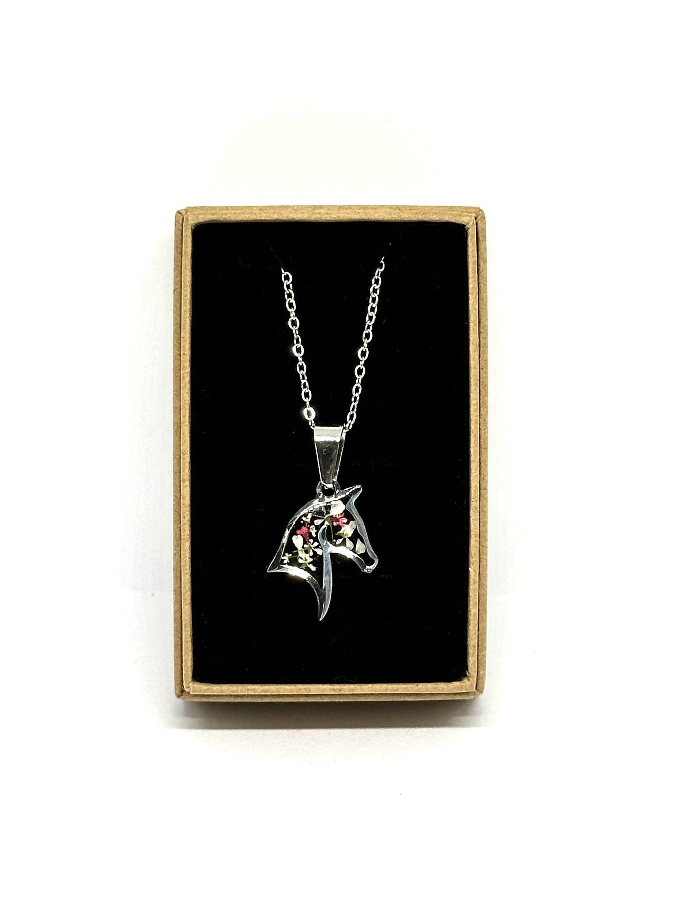 blommigt hästhalsband