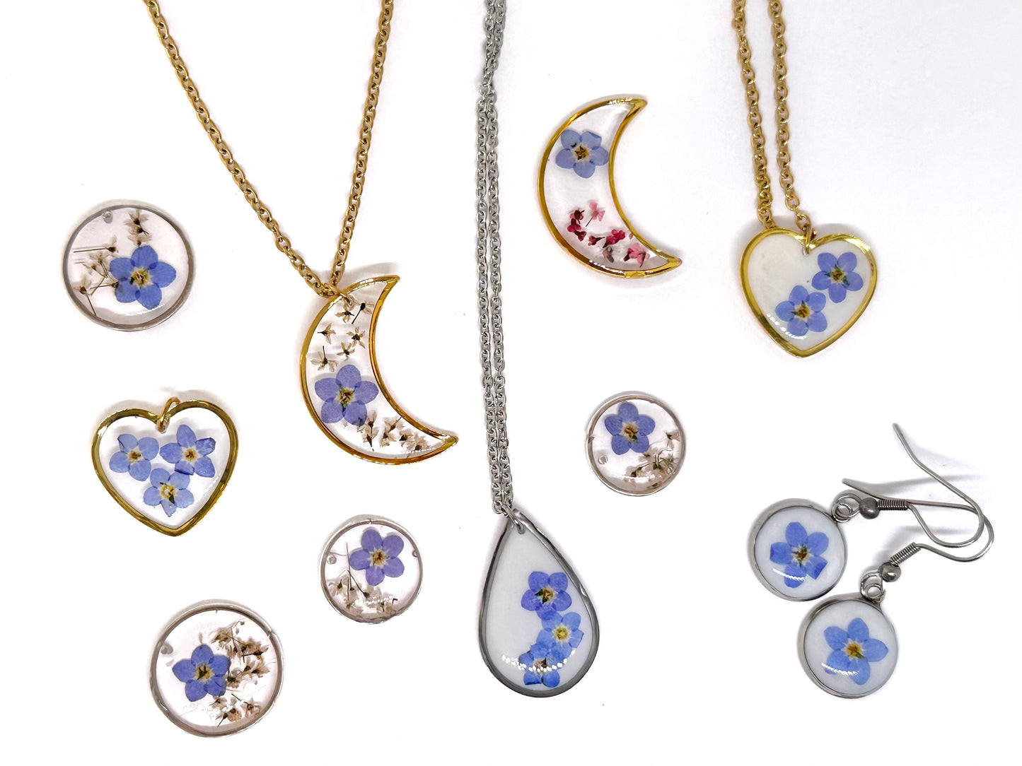 Förgätmigej-hjärtarmband