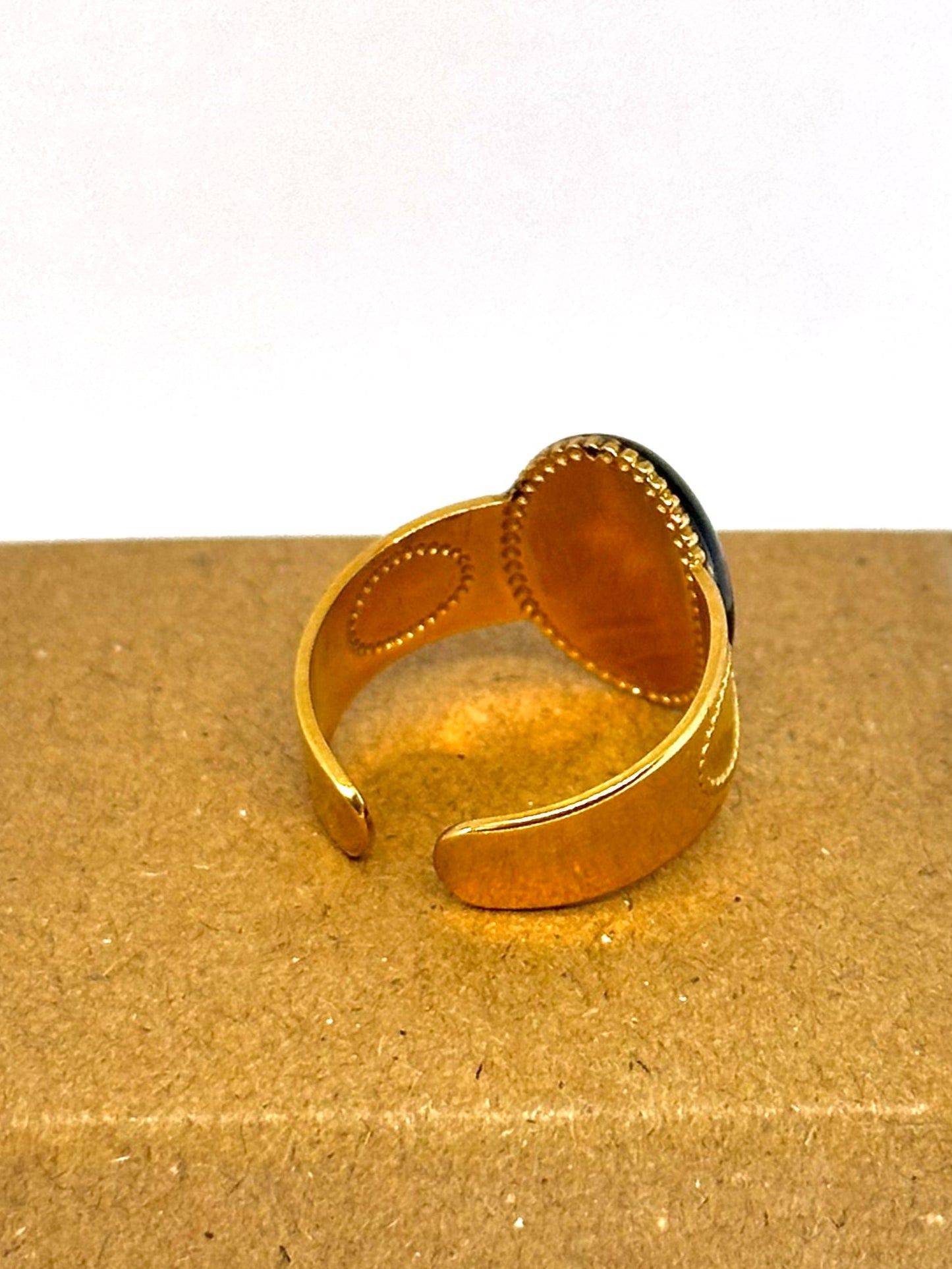 Anillo Ajustable Diente de León Noche