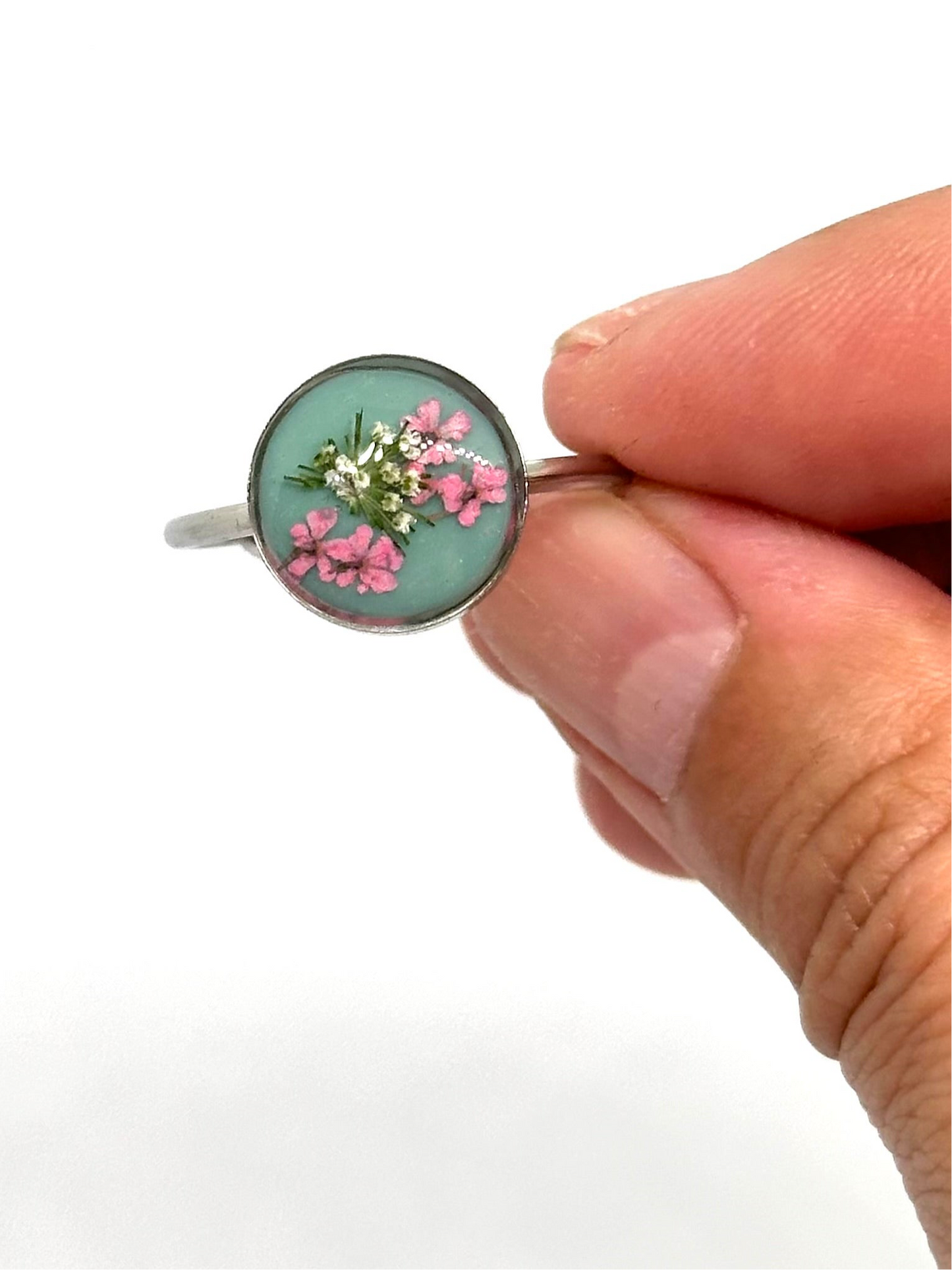 Anillo ajustable flores silvestres