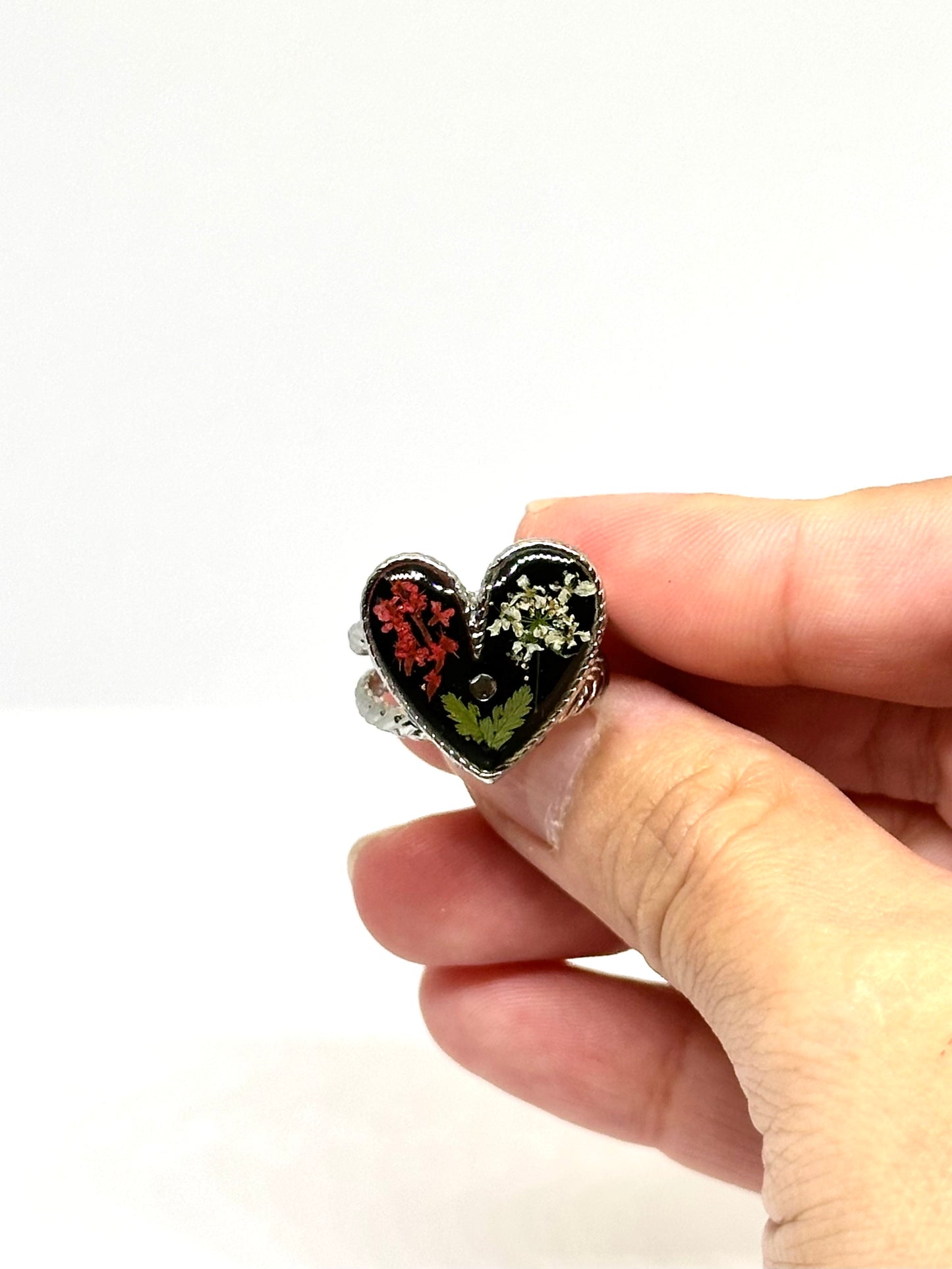 Mini blommahjärtring
