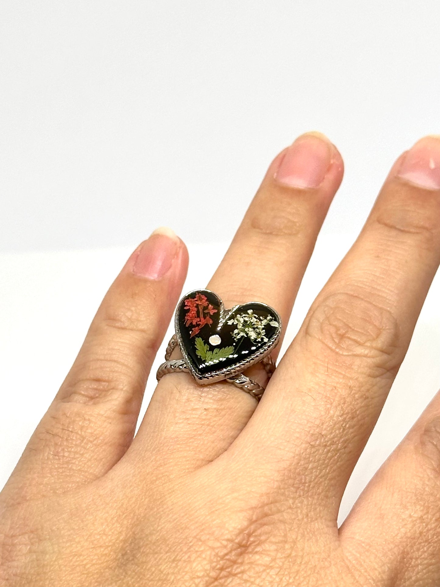 Mini blommahjärtring