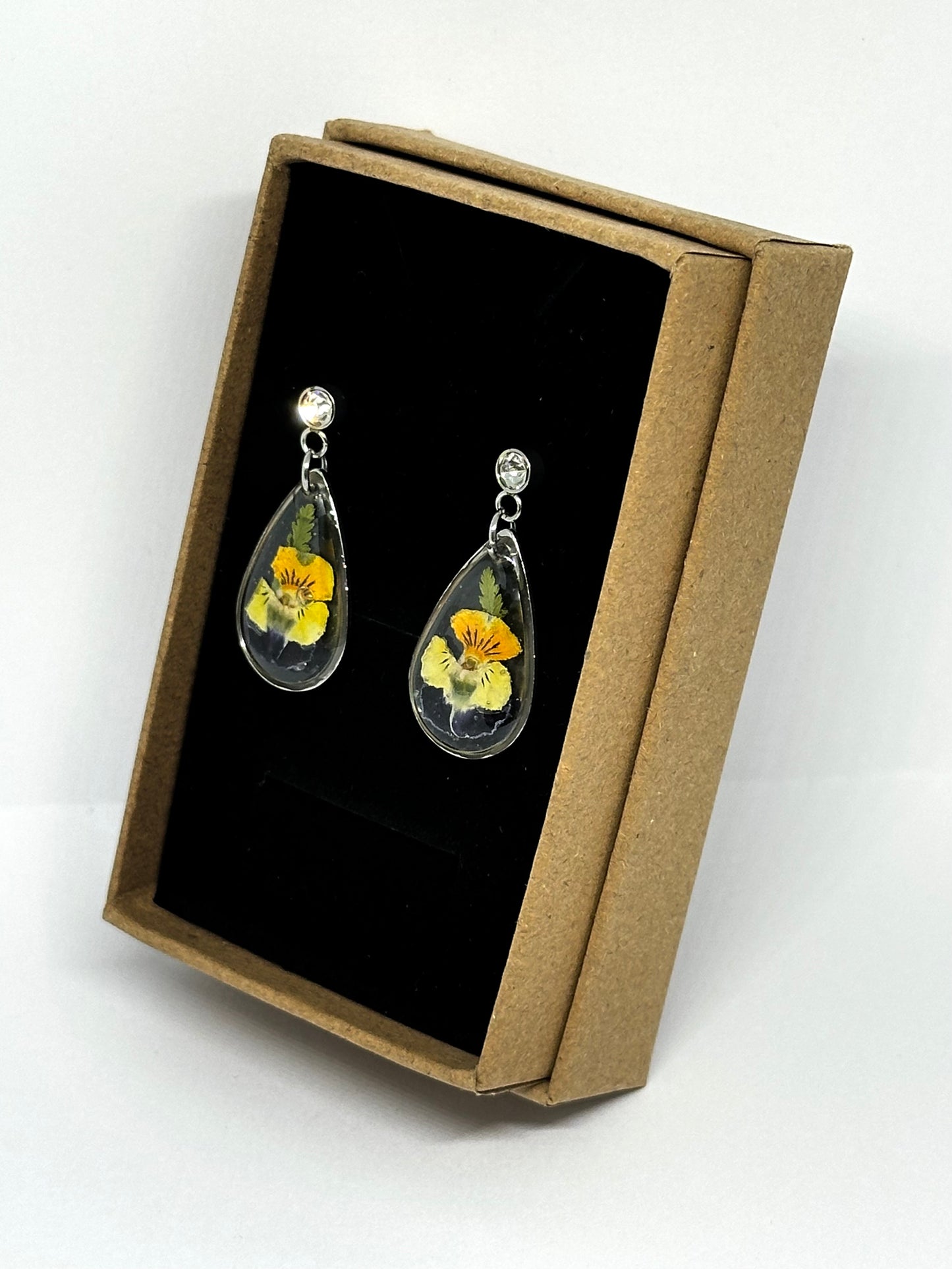 Mini violetta örhängen - silver 