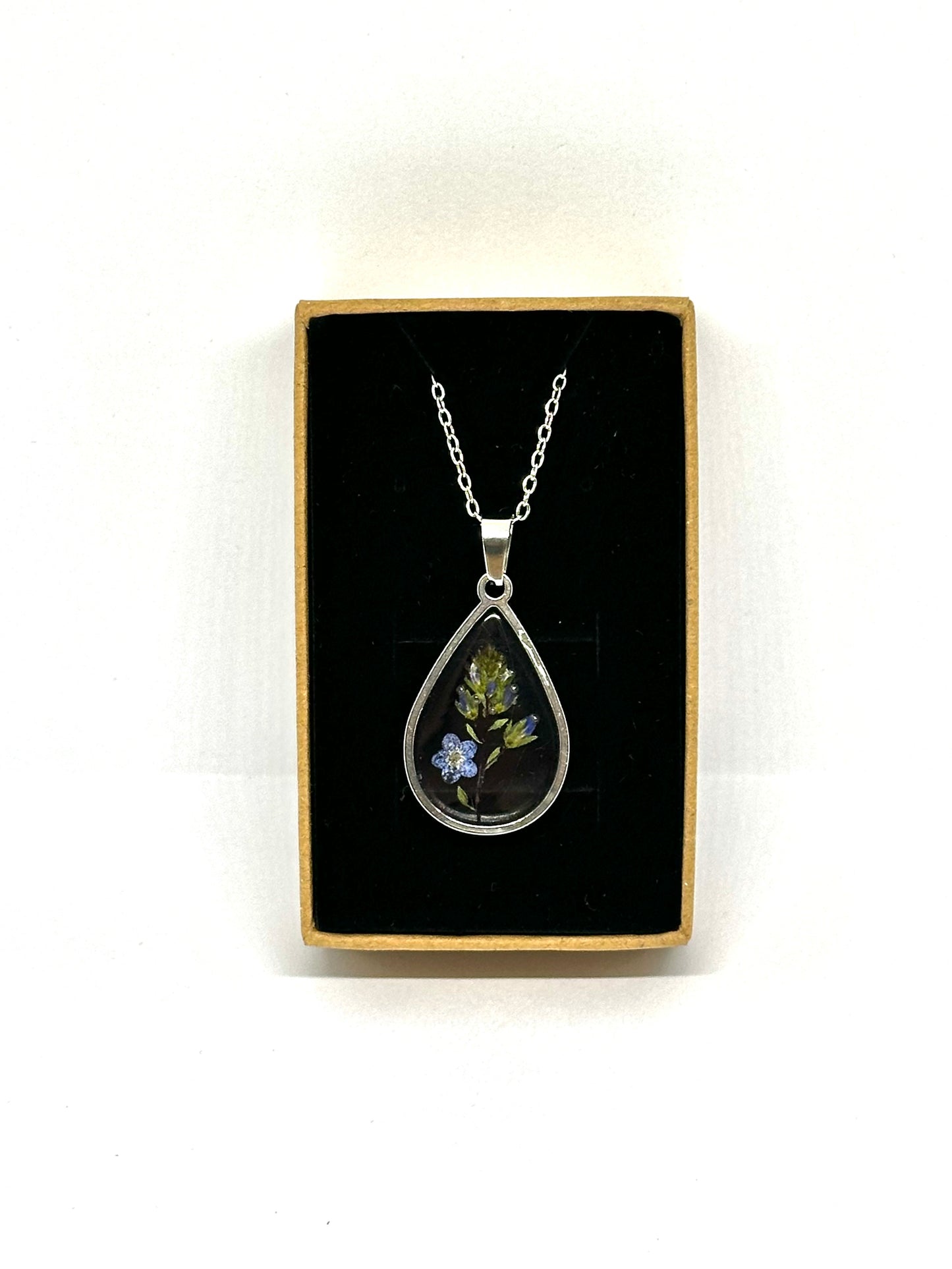 Förgätmigej-inte-hängehalsband