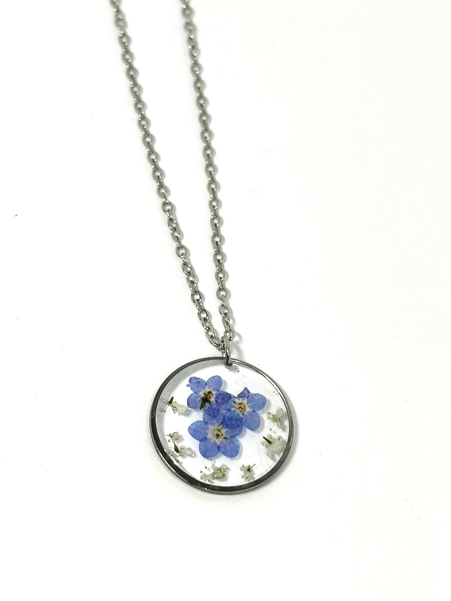 Runt förgätmigej-halsband 