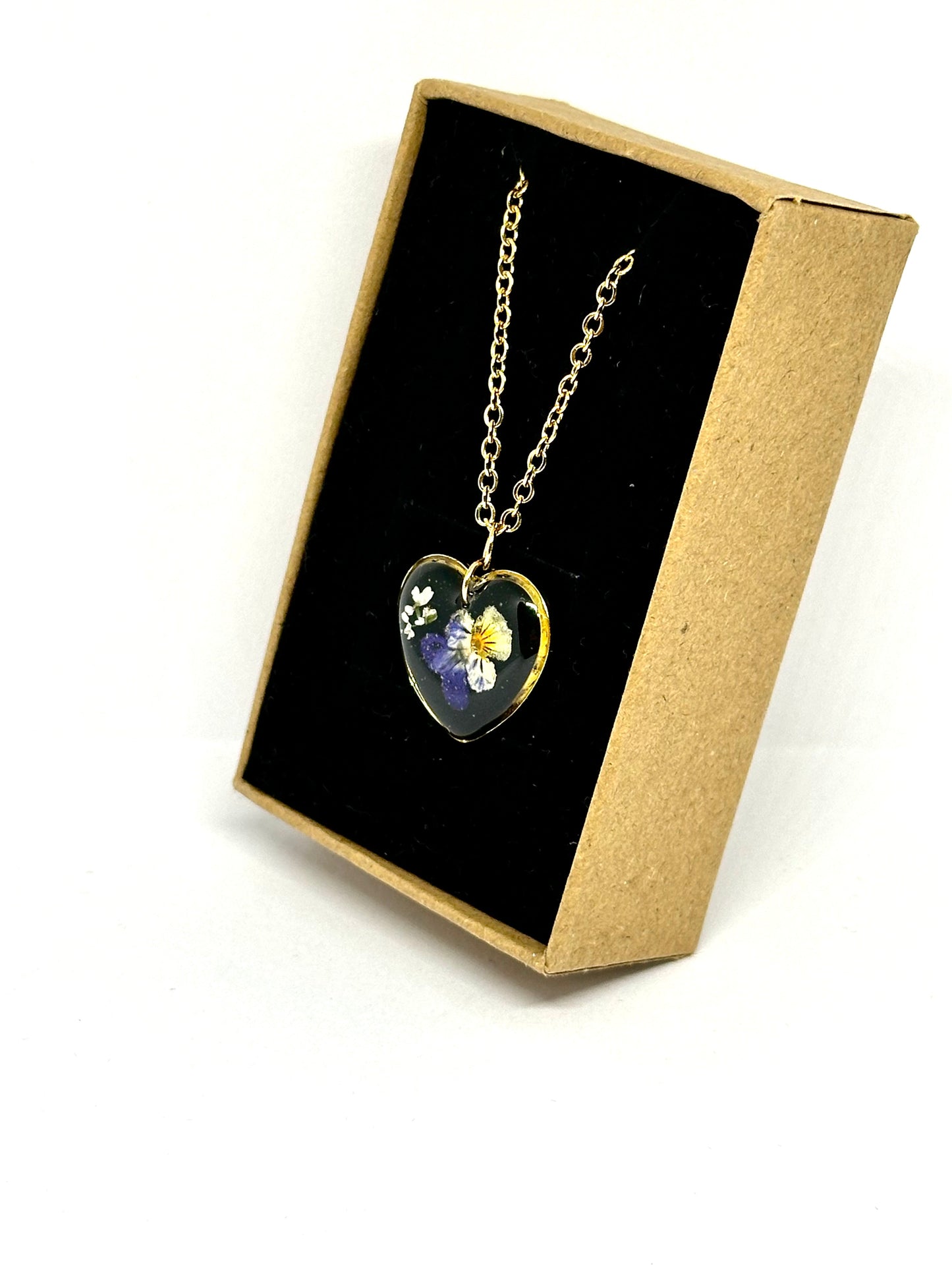 Hjärtformad Tanke Halsband 