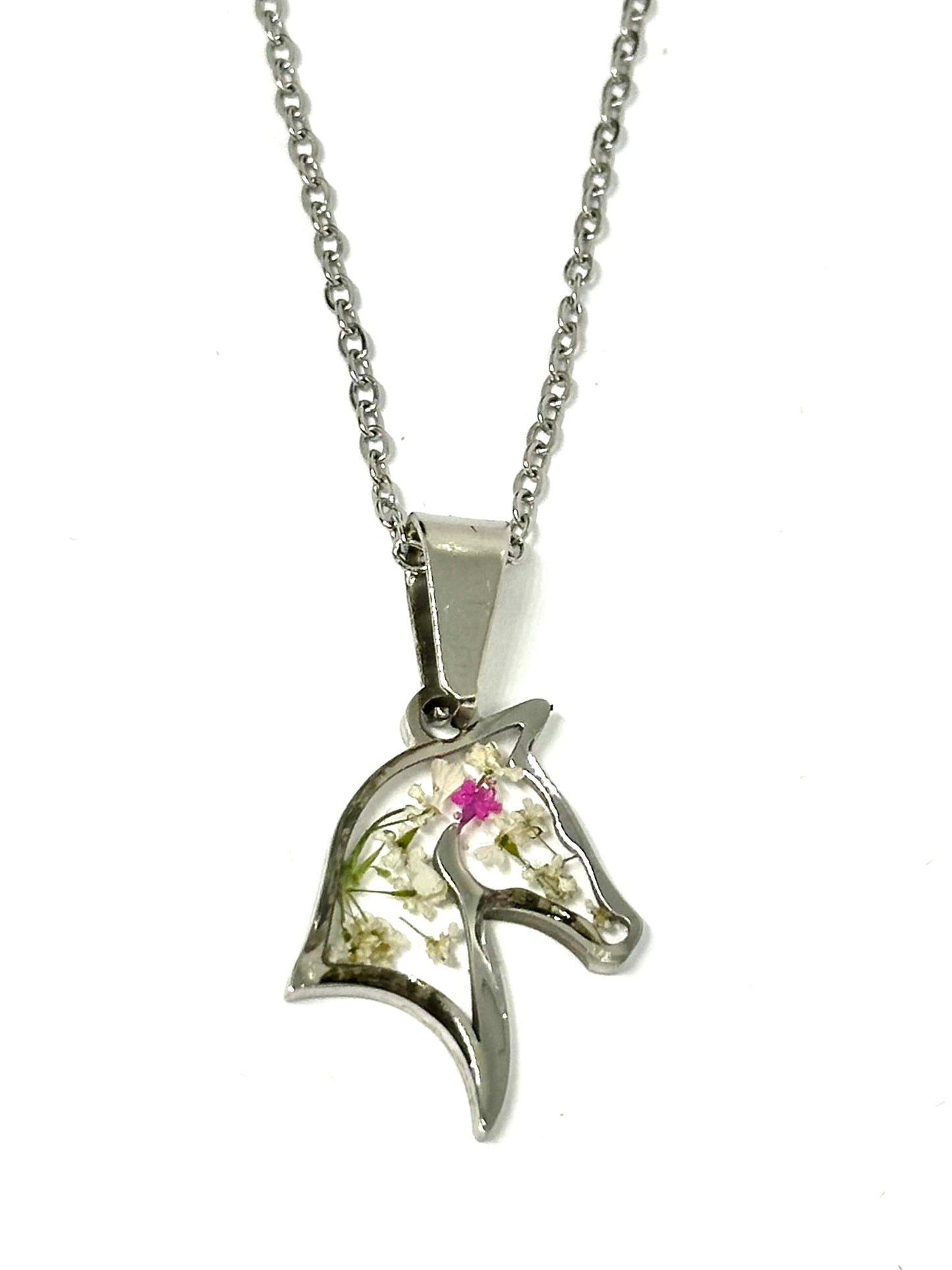 blommigt hästhalsband