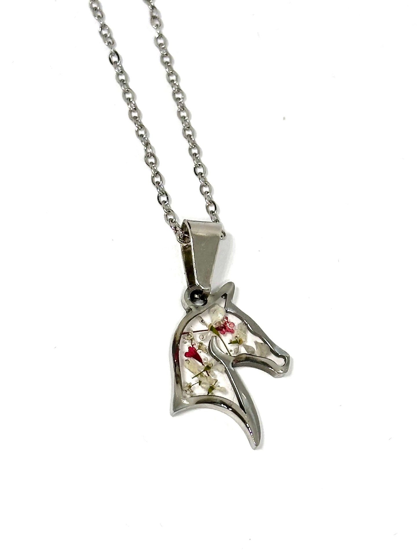 blommigt hästhalsband