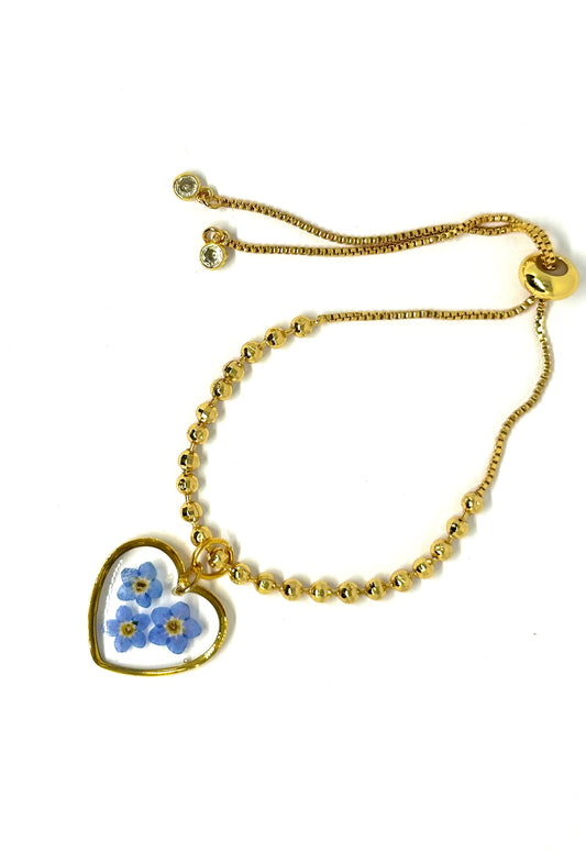 Pulsera Corazón Forget me not
