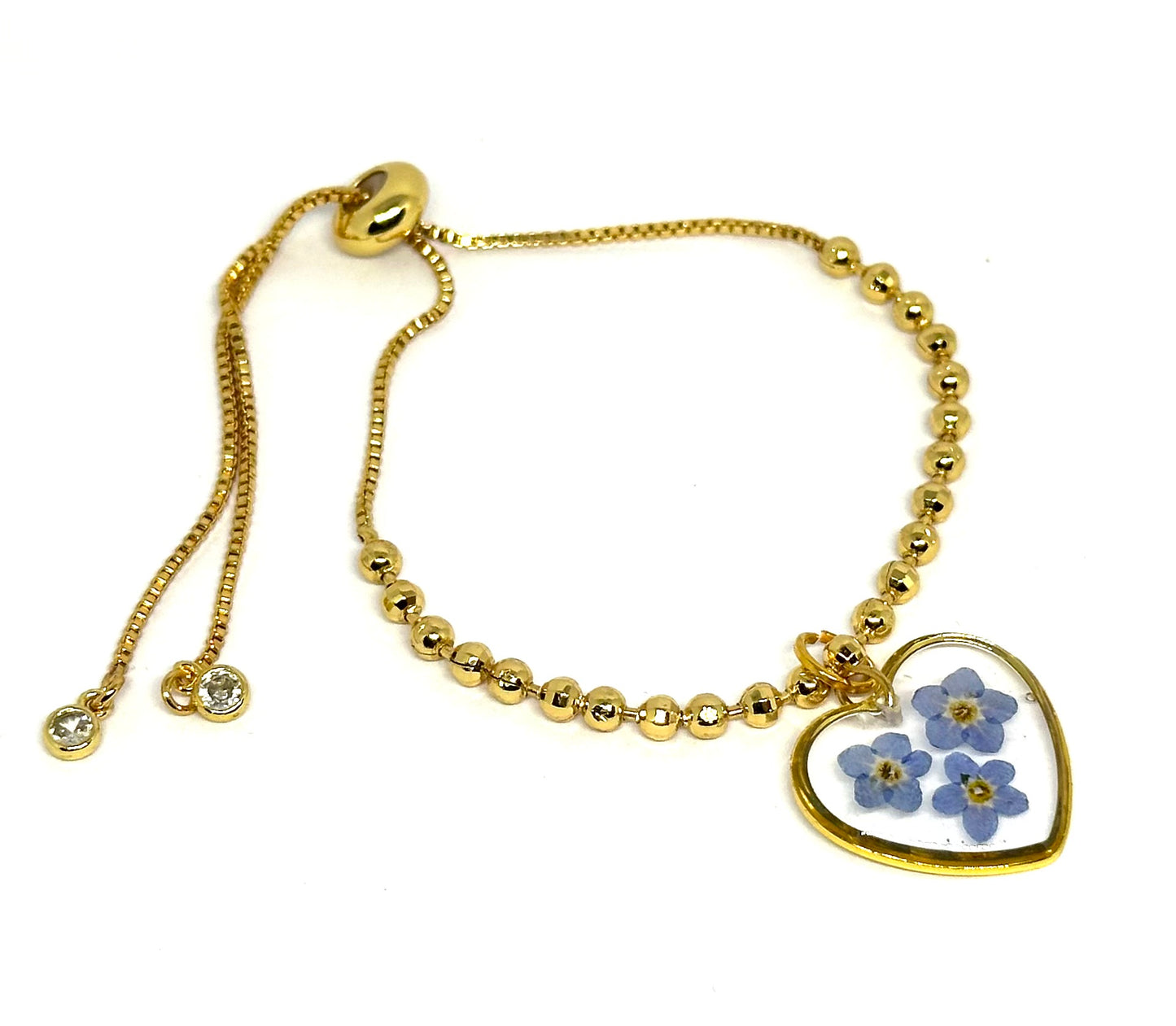 Pulsera Corazón Forget me not