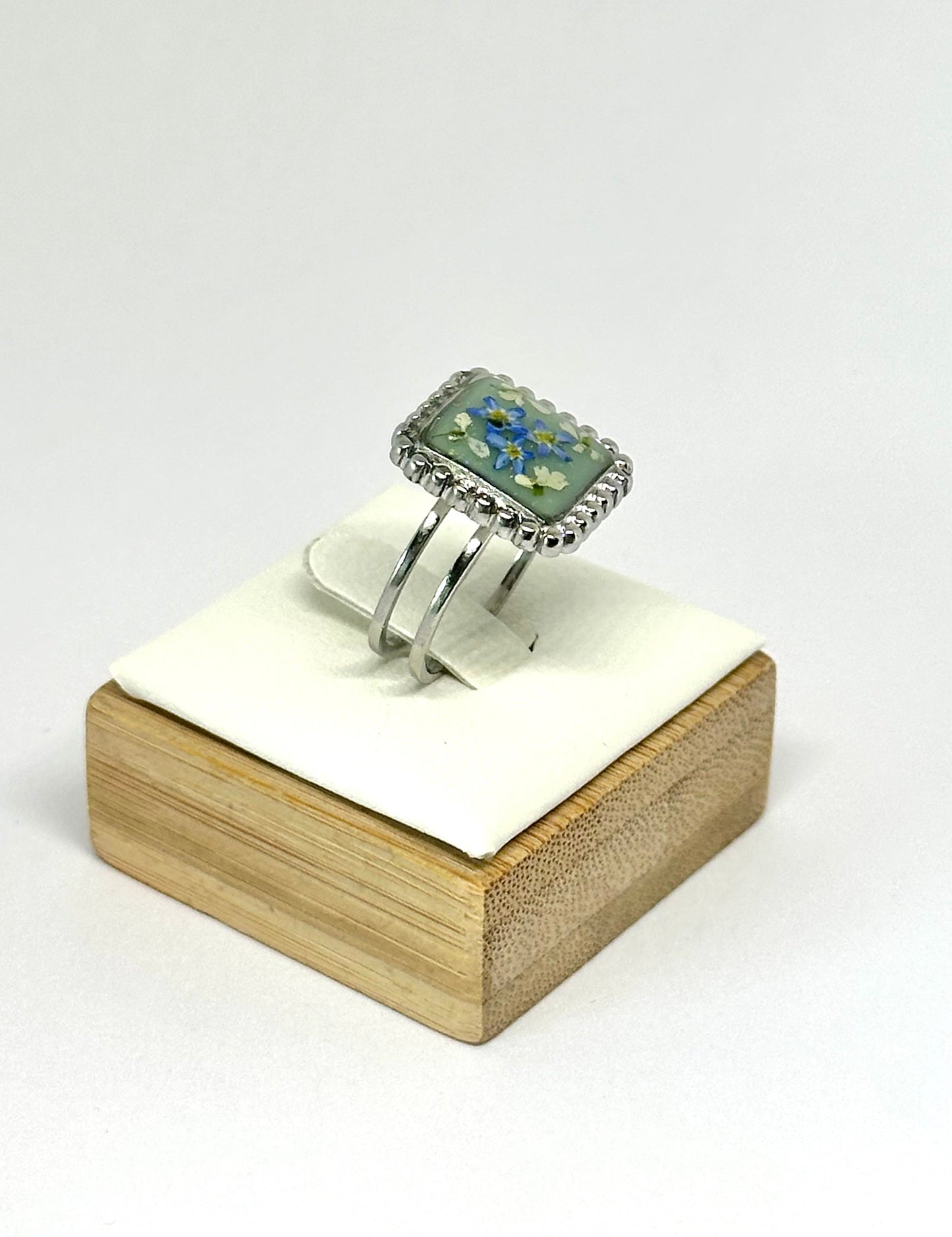 Anillo forgetmenot-Esmeralda