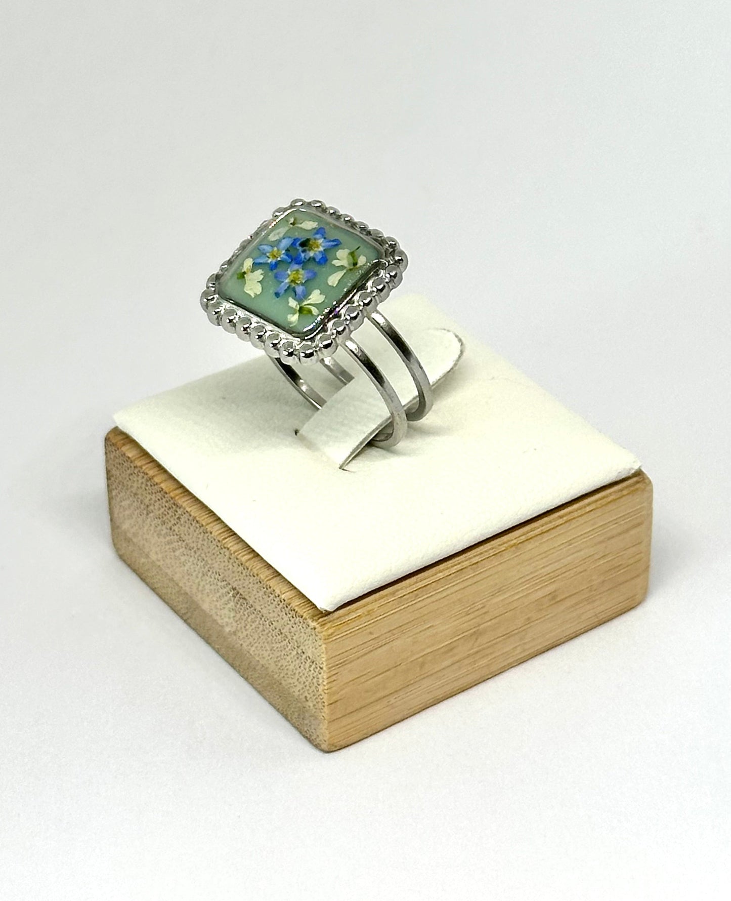 Anillo forgetmenot-Esmeralda
