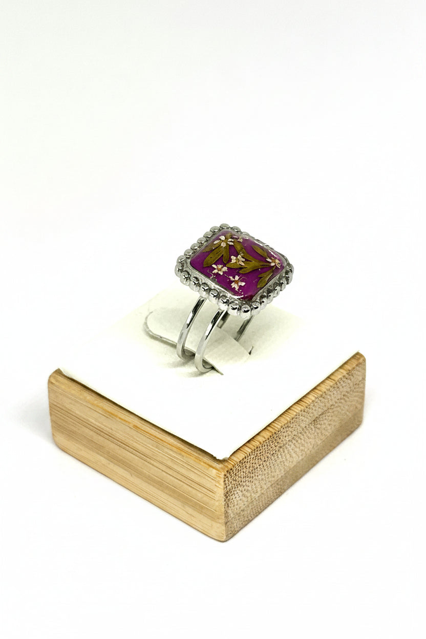 Purple wildflowers ring