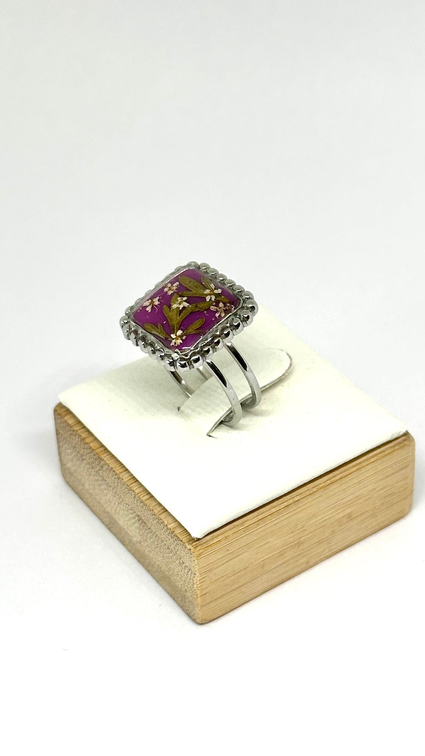 Purple wildflowers ring