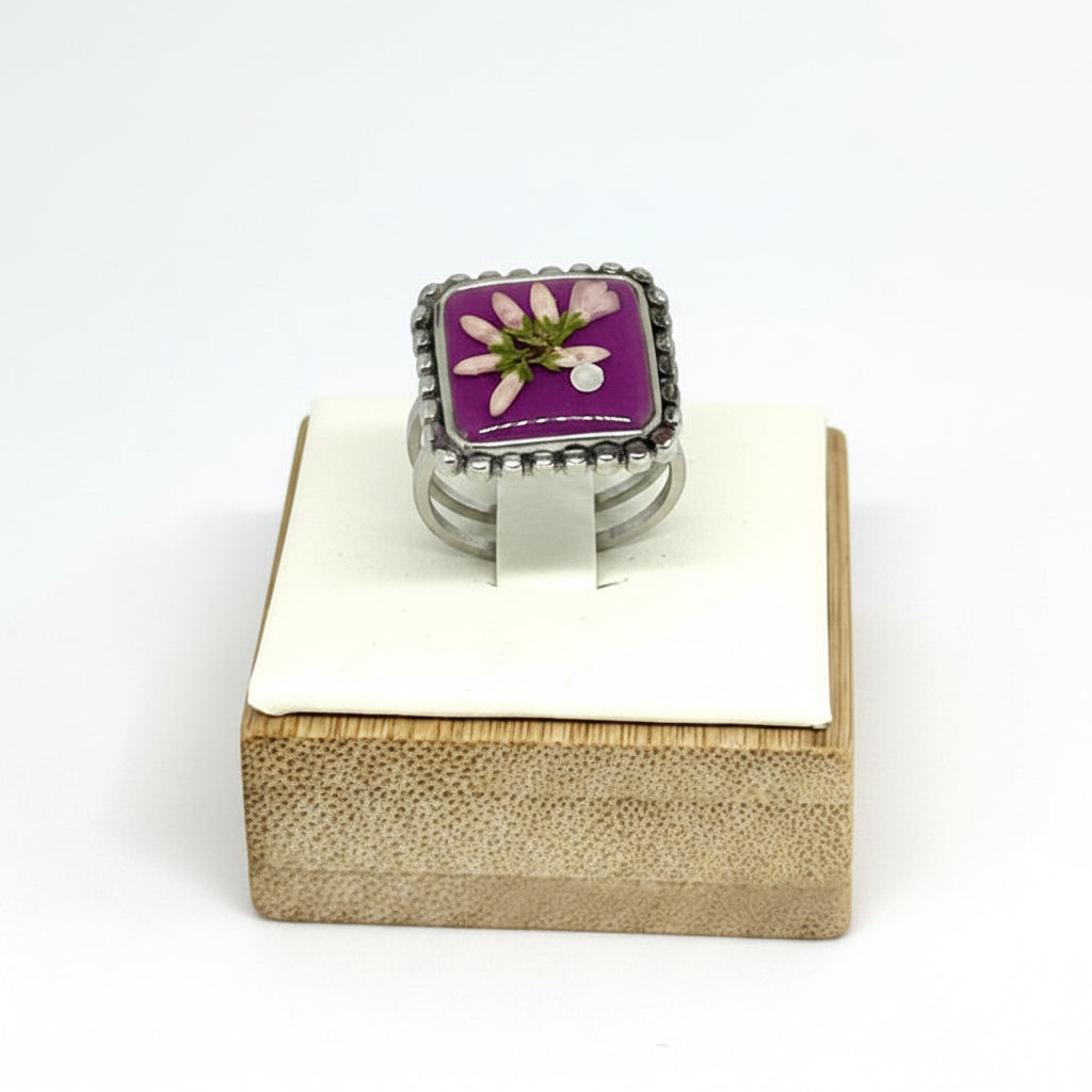Anillo púrpura flor de Brezo