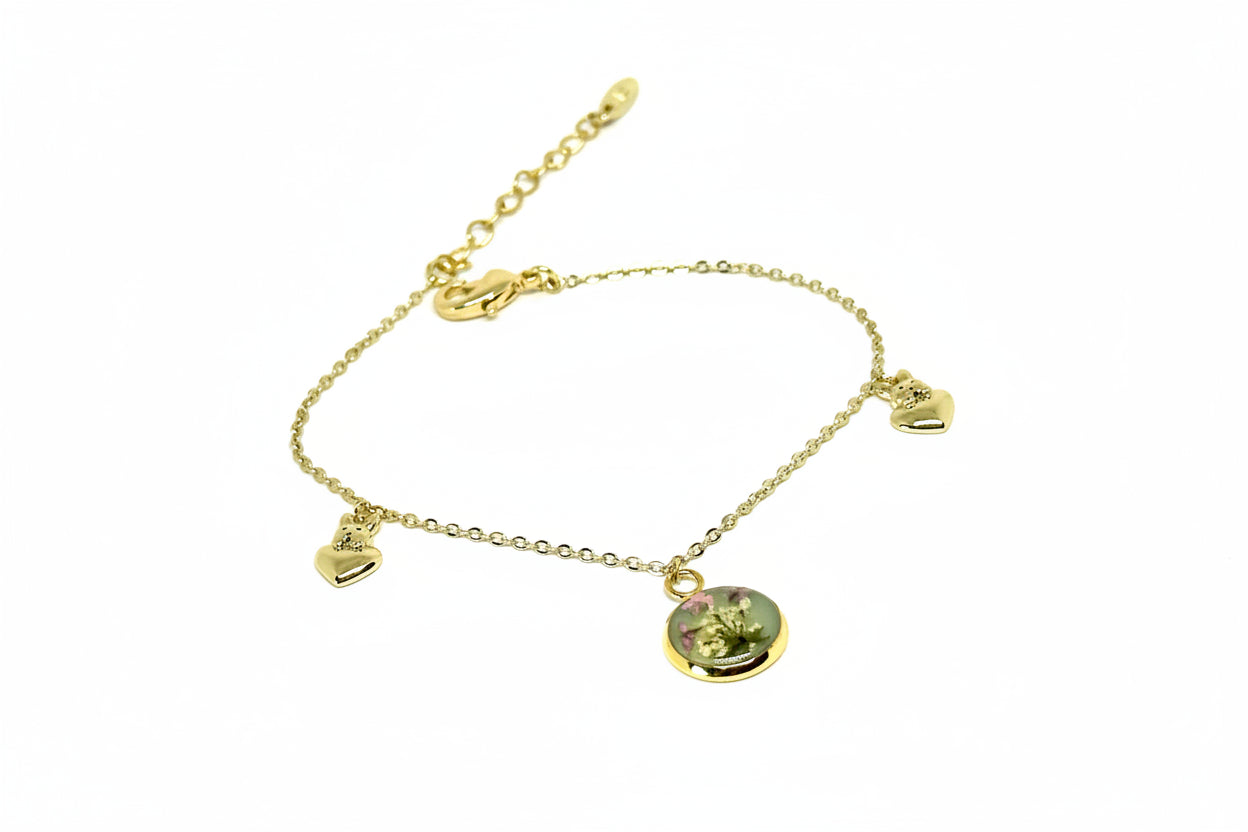 Justerbart armband - smaragd