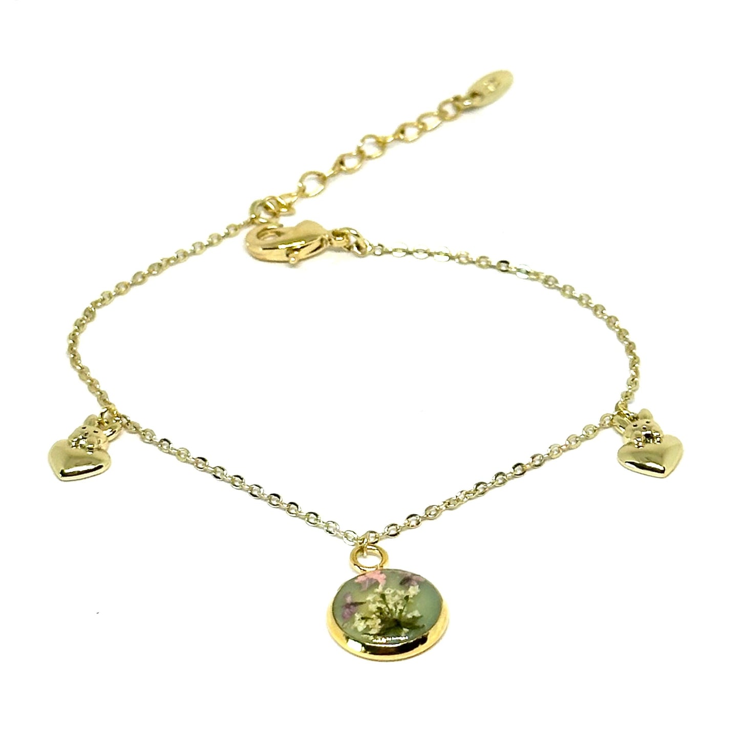 Justerbart armband - smaragd