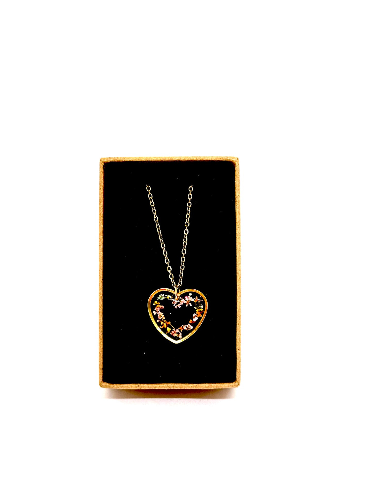 Collar Corazón Floral