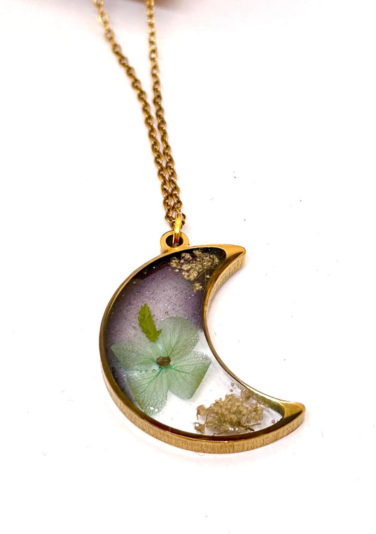 Collar Luna Hortensia Celeste y Björn Loka