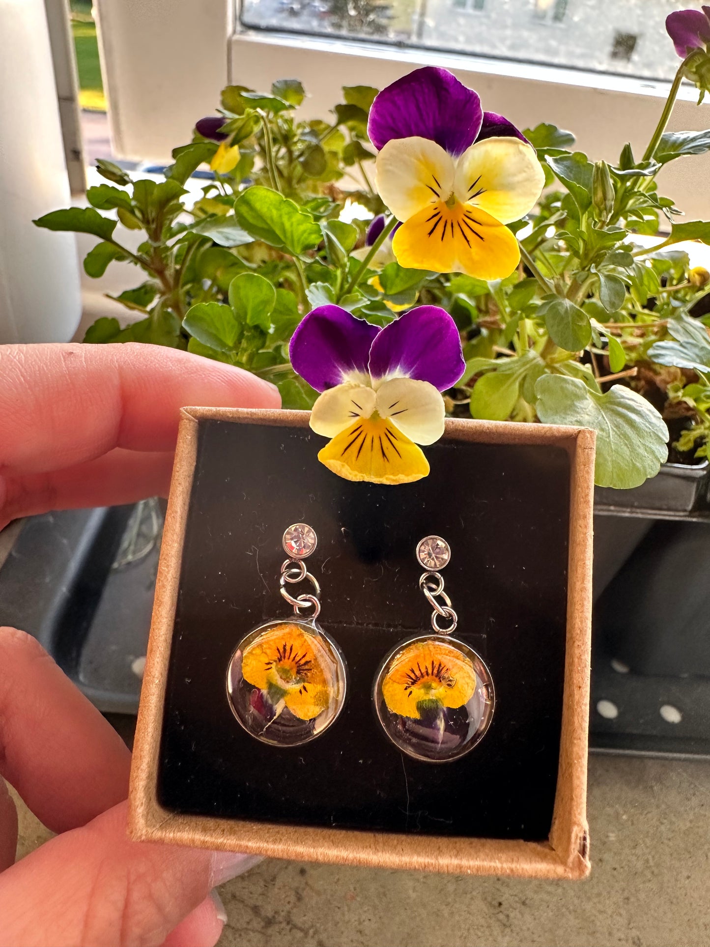 Pendientes Violeta Salvaje