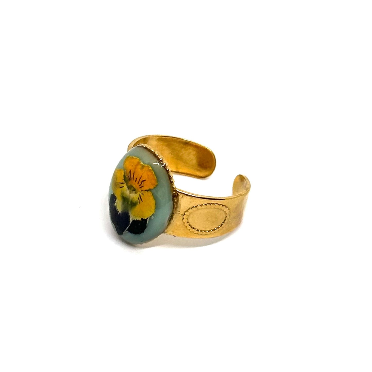 Anillo Dorado Violeta Salvaje