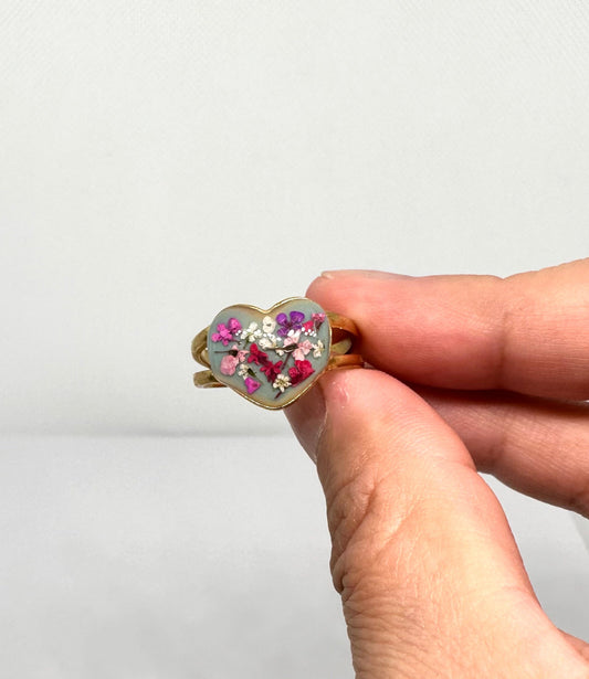 Anillo Corazón botanico