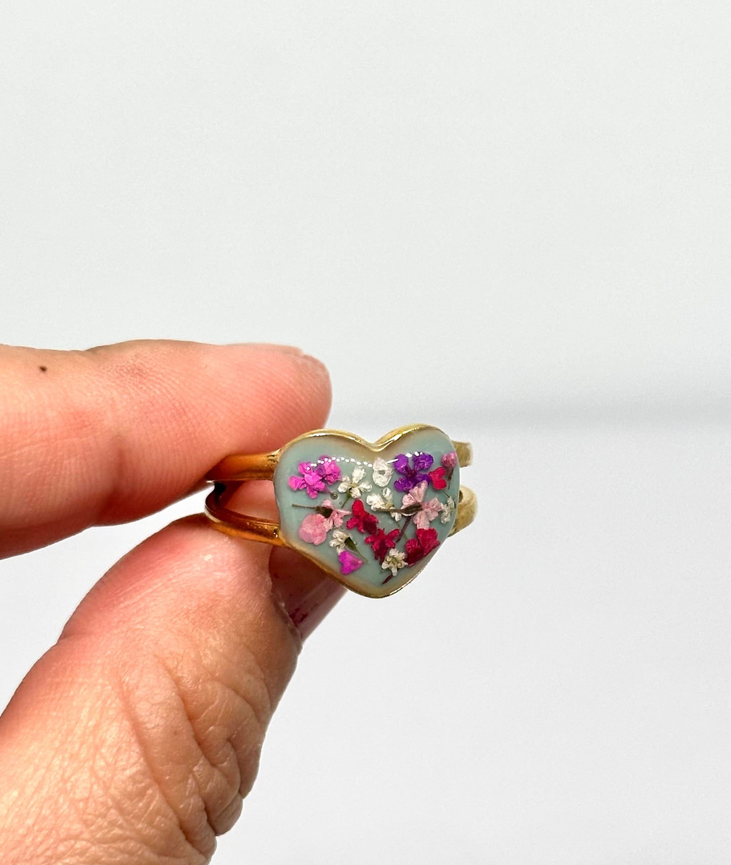 Anillo Corazón botanico