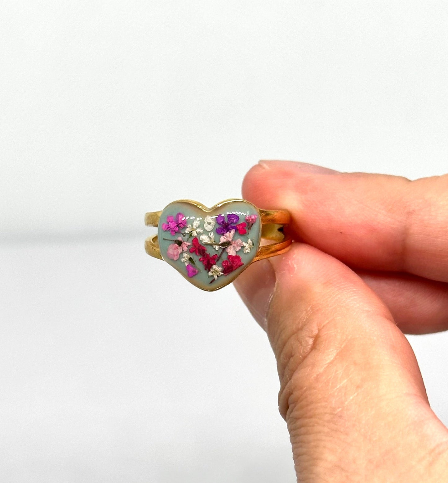 Anillo Corazón botanico