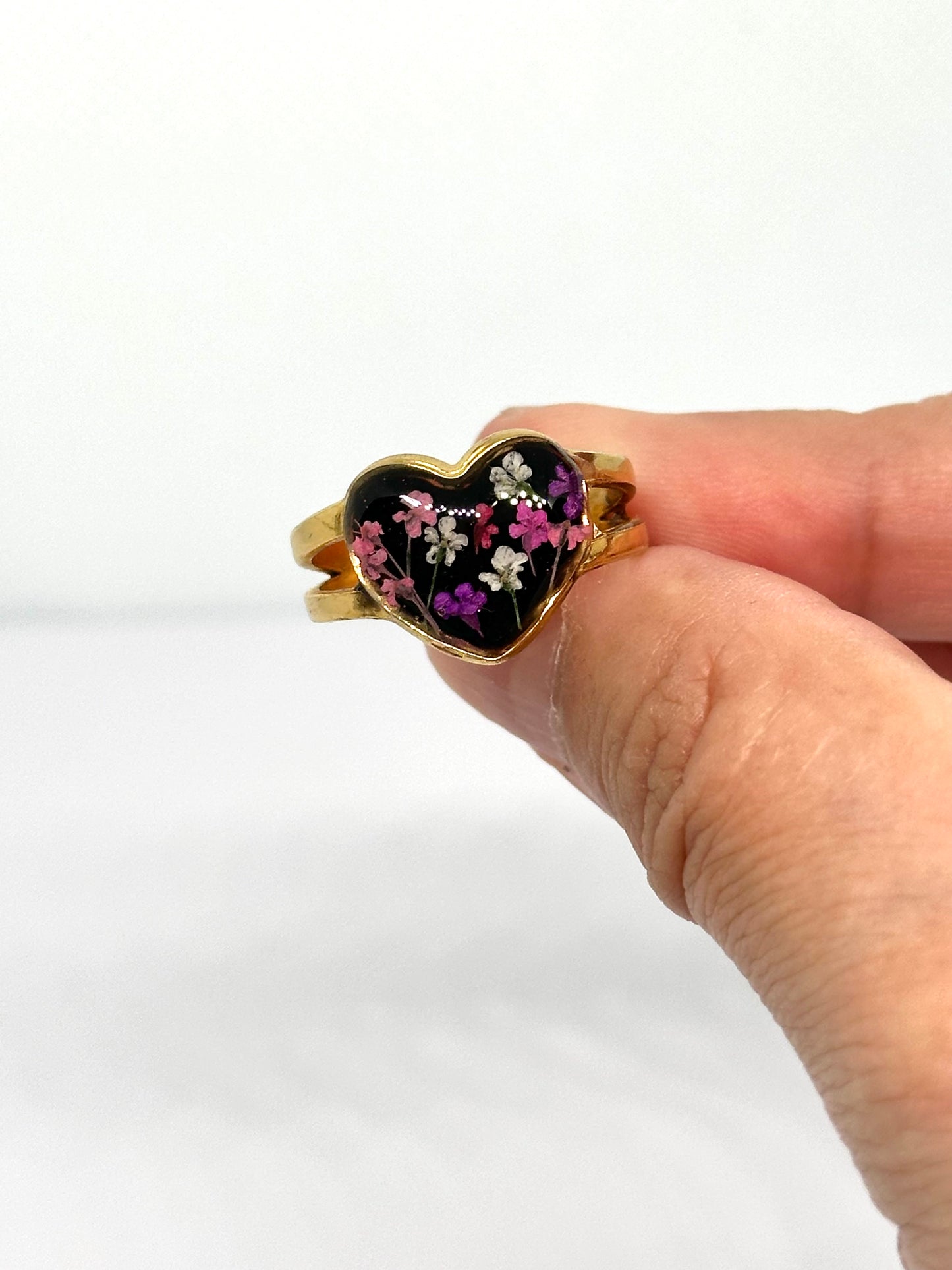 Anillo Corazón botanico