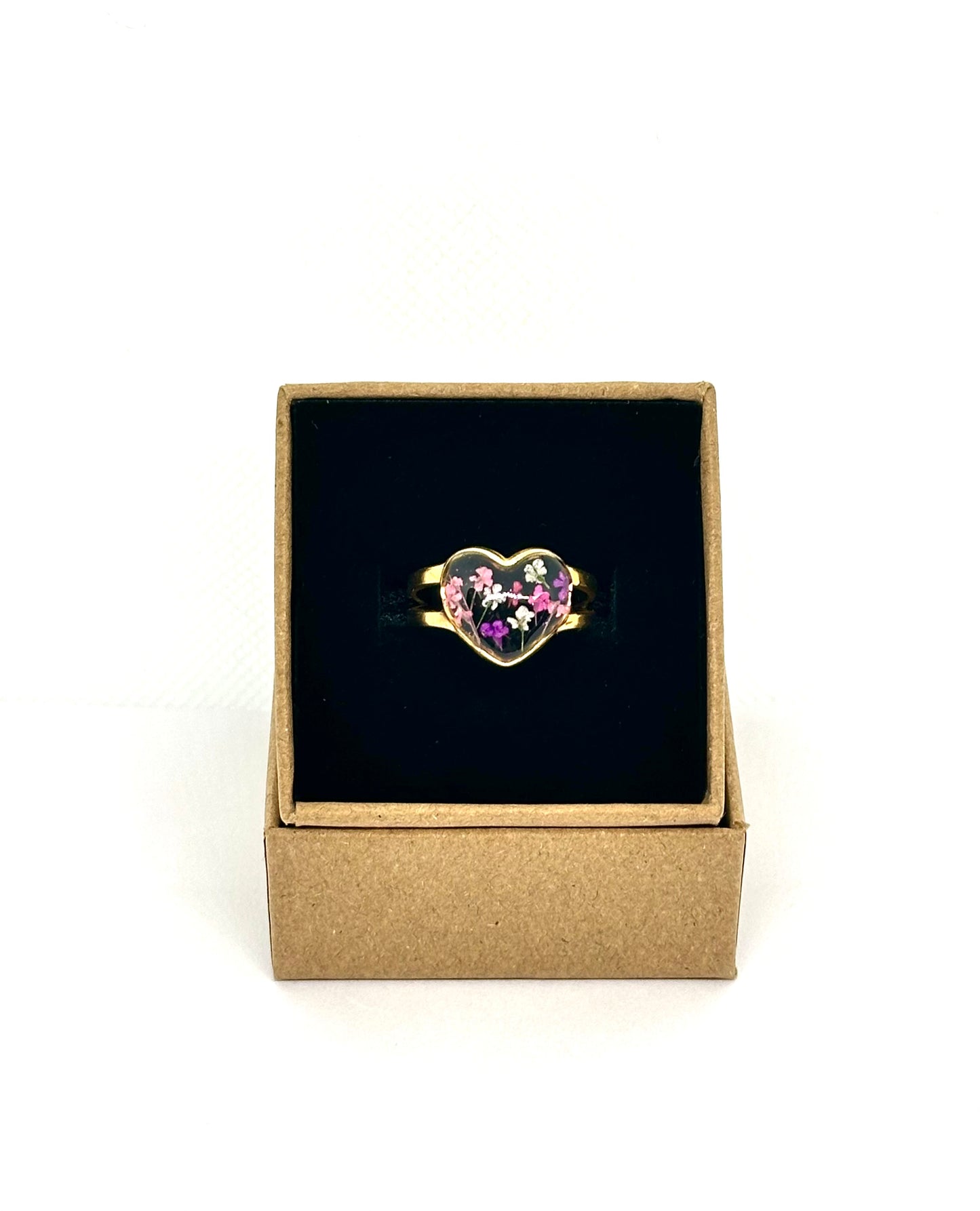 Anillo Corazón botanico