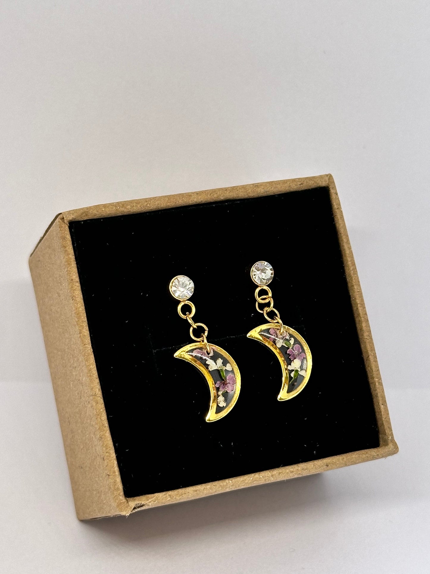Pendientes Luna Floral
