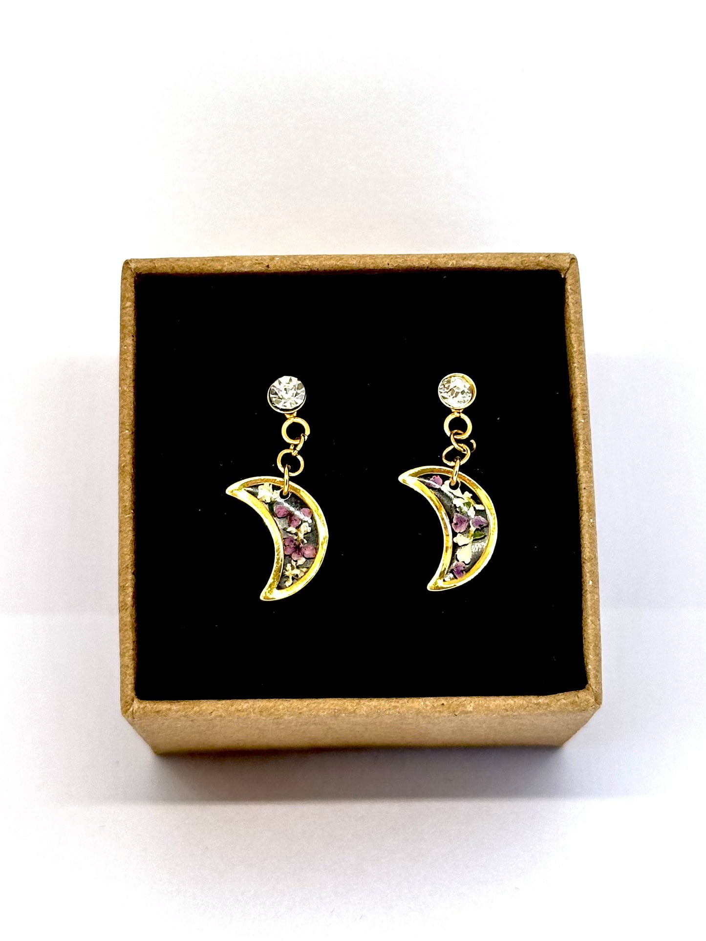 Pendientes Luna Floral