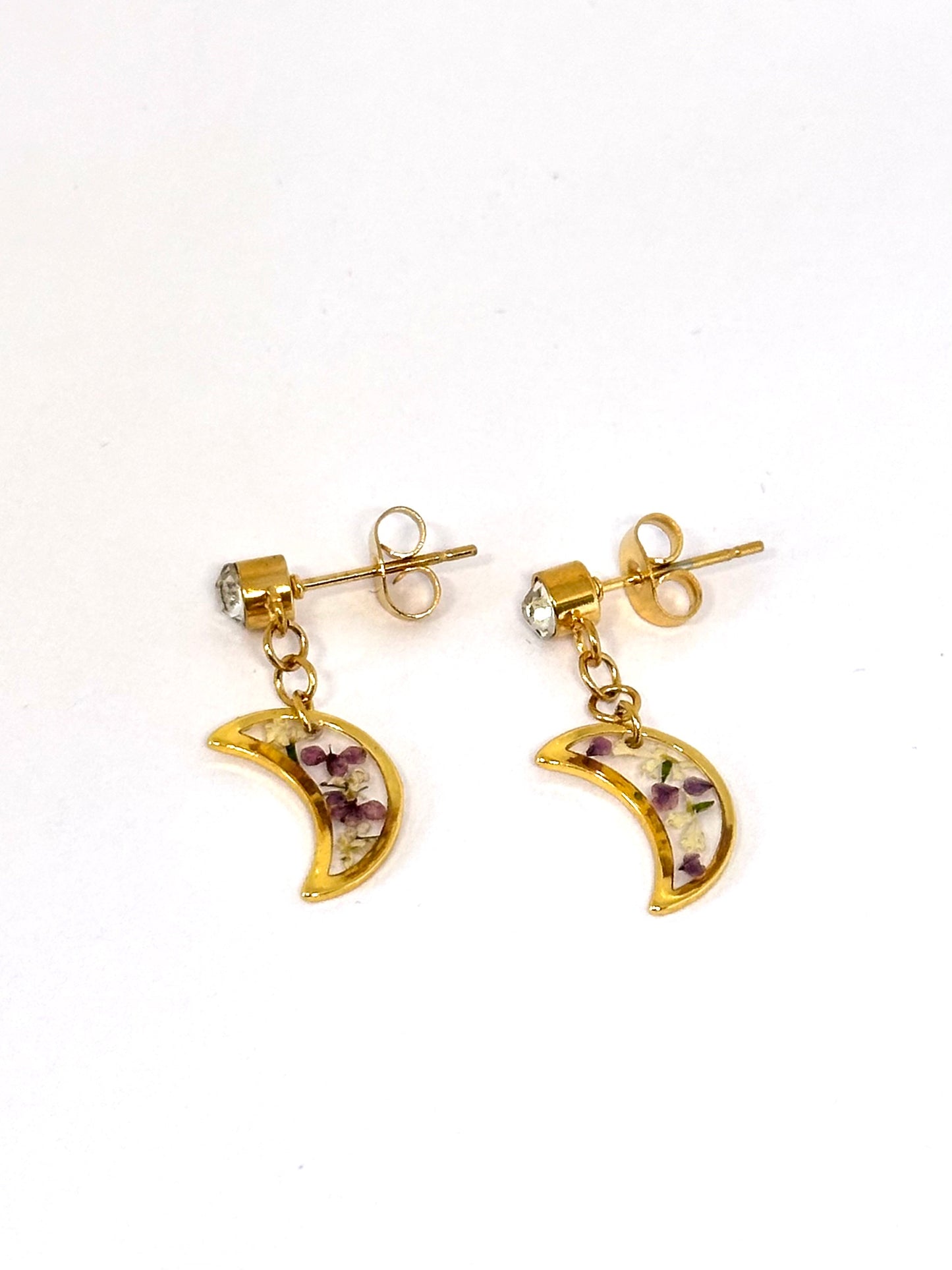 Pendientes Luna Floral