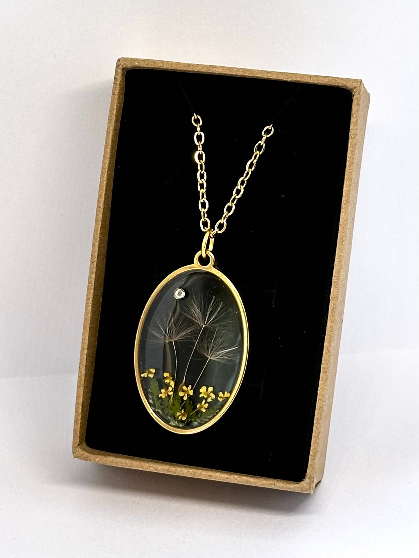 Collar Oval Diente de león