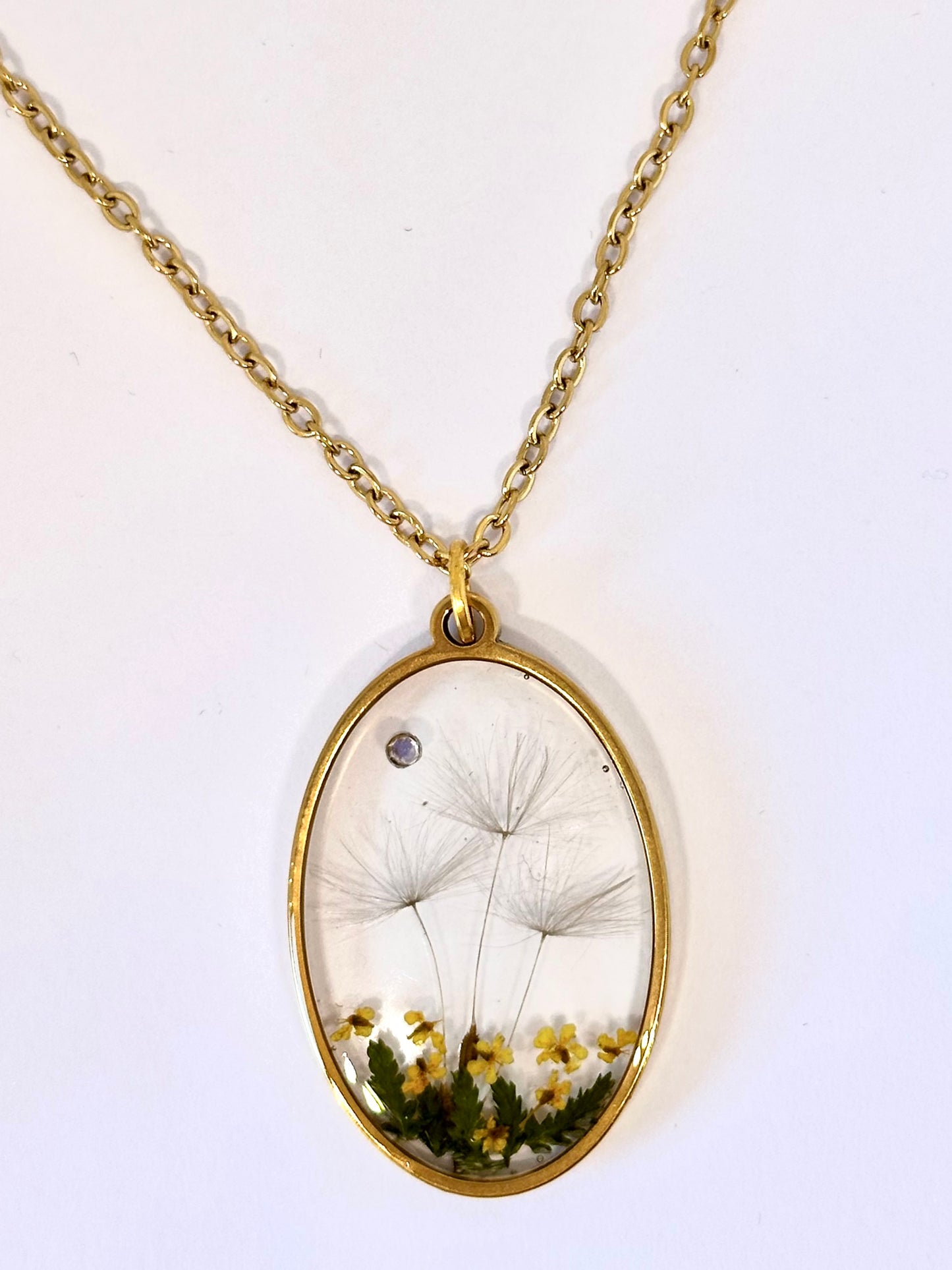 Collar Oval Diente de león