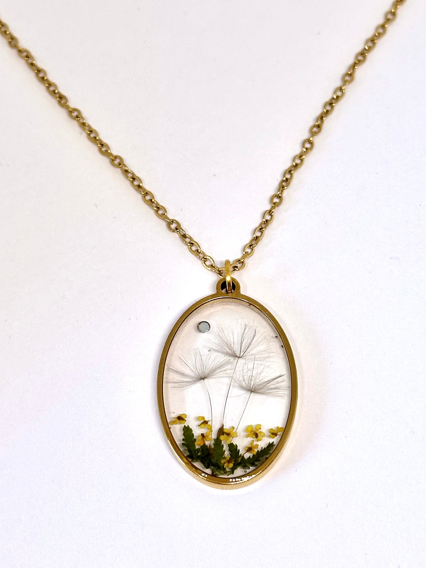 Collar Oval Diente de león