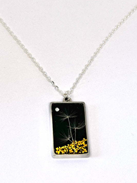 Collar Cuadro Diente de león
